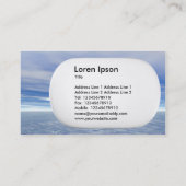 Carte De Visite Lozenge 3d - Mer et Ciel (Dos)