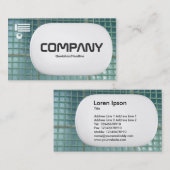 Carte De Visite Lozenge 3d - Mur de verre (Devant / Derrière)