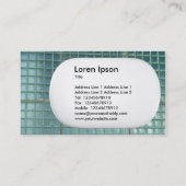 Carte De Visite Lozenge 3d - Mur de verre (Dos)