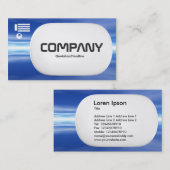 Carte De Visite Lozenge 3d - Réflexions (Devant / Derrière)