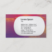 Carte De Visite Lozenge 3d - Sunrise Sunset (Dos)