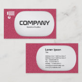 Carte De Visite Lozenge 3d - Texture rouge bossée (Devant / Derrière)