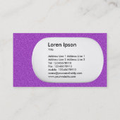 Carte De Visite Lozenge 3d - Texture violette incorporée (Dos)