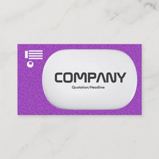 Carte De Visite Lozenge 3d - Texture violette incorporée (Devant)