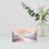 Carte De Visite Luc 18:27 Possible avec Dieu, Jésus Bible Verse (Debout devant)