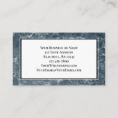 Carte De Visite Luc 1:37 Verse de la Bible, Marbre noir (Dos)