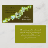 Carte De Visite luciole d'or (Devant / Derrière)