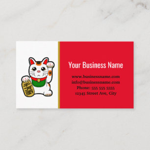 Carte De Visite Lucky Cat Shopkeeper's