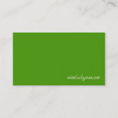 Carte De Visite Lucky Clover | Floral (Dos)