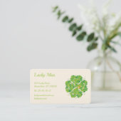 Carte De Visite Lucky Man | Clocher de pièce d'or (Debout devant)