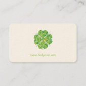 Carte De Visite Lucky Man | Clocher de pièce d'or (Dos)