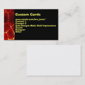 Carte De Visite Lueur de lave (Devant / Derrière)