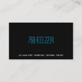 Carte de visite luisant (Dos)