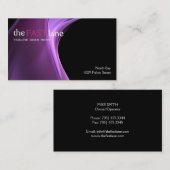 Carte de visite luisant (Devant / Derrière)