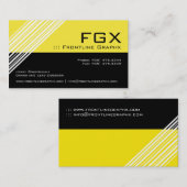 Carte de visite luisant et moderne de monogramme (Devant / Derrière)