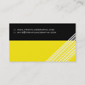 Carte de visite luisant et moderne de monogramme (Dos)