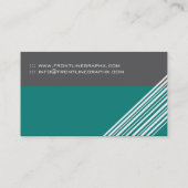 Carte de visite luisant et moderne de monogramme (Dos)