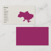 Carte De Visite L'Ukraine - affaires (Devant / Derrière)
