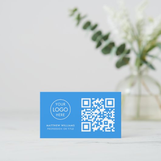 Carte De Visite Lumber Professional QR Code Logo Moderne (Debout devant)