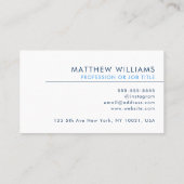 Carte De Visite Lumber Professional QR Code Logo Moderne (Dos)