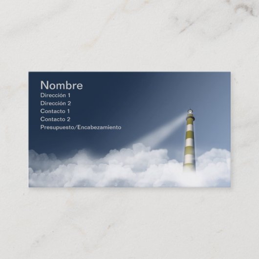 CARTE DE VISITE LUMIÈRE (Devant)
