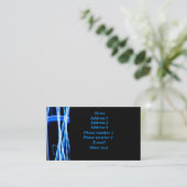 Carte De Visite Lumière bleue (Debout devant)