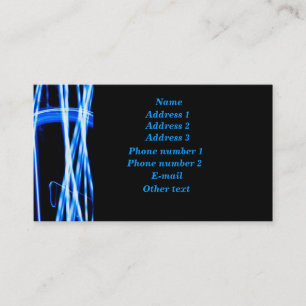 Carte De Visite Lumière bleue