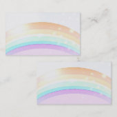 Carte De Visite Lumière d'arc-en-ciel, chant religieux, Reiki, (Devant / Derrière)