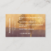 Carte De Visite Lumière Debout | Conception minimale d'arbre (Dos)