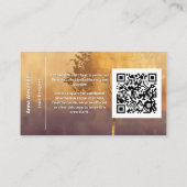 Carte De Visite Lumière Debout | Conception minimale d'arbre (Dos)