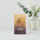 Carte De Visite Lumière Debout | Conception minimale d'arbre (Debout devant)