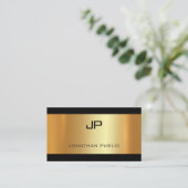 Carte De Visite Lumière dorée sur le luxe sophistiqué moderne (Debout devant)