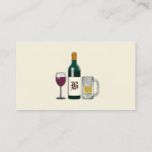 Carte De Visite Lumière du barman (Dos)