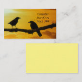 Carte De Visite Lumière du soleil Oiseaux (Devant / Derrière)
