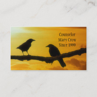 Carte De Visite Lumière du soleil Oiseaux