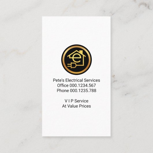 Carte De Visite Lumière flash créative à bulle jaune (Dos)