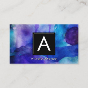 Carte De Visite Lumière fluide Aquarelle abstraite