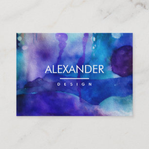 Carte De Visite Lumière fluide Aquarelle abstraite