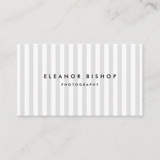 Carte De Visite Lumière Gris et blanc Motif Moderne (Devant)