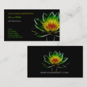 Carte De Visite Lumière intérieure l art abstrait de Lotus (Devant / Derrière)