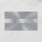 Carte De Visite Lumière métallique (Dos)