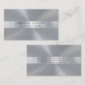 Carte De Visite Lumière métallique (Devant / Derrière)