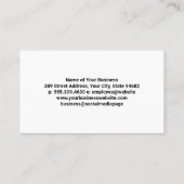 Carte De Visite Lumière métallique | Géométrique industrielle (Dos)