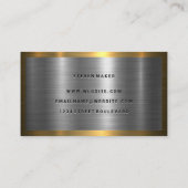Carte De Visite Lumière métallique | Gold Silver (Dos)