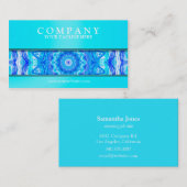 Carte De Visite Lumière moderne de mandala de SeaStar enchantée (Devant / Derrière)