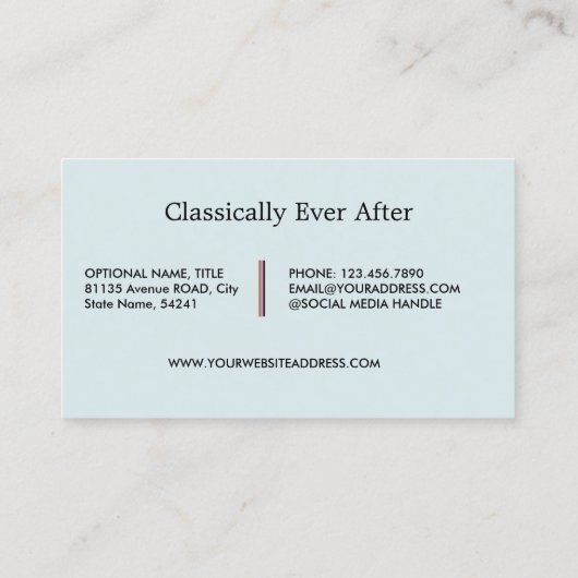 Carte De Visite Lumière moderne violet (Dos)