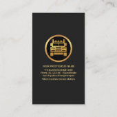 Carte De Visite Lumière Or Lumineuse Sur Semi-Camion (Dos)