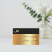 Carte De Visite Lumière Or Professionnel Et Ombre Élégant Élégant (Debout devant)