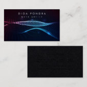 Carte De Visite Lumière Sound Energy Wave Modèle moderne (Devant / Derrière)