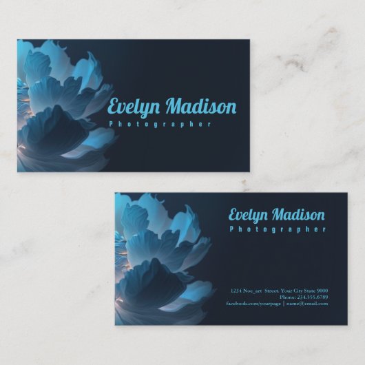 Carte De Visite Lumière spectrale : hk8788 transparent (Devant / Derrière)